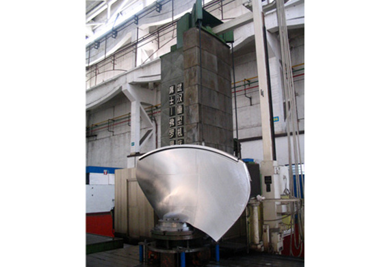 Gia công cánh của tổ máy nhà máy thủy điện Tiêu Tây, Hồ Nam trên máy phay khoan CNC năm trục