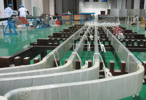 Thí nghiệm chế tạo cuộn dây stator cho tổ máy phát điện của tổ máy bơm-pumped-storage tại Cương Nguyên, Quảng Đông.